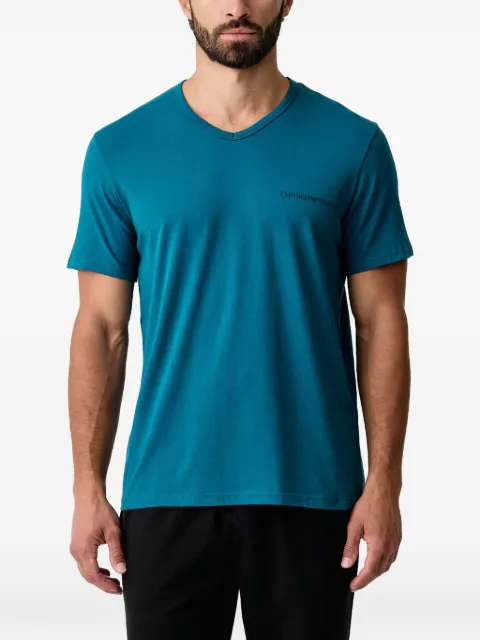 Emporio Armani logo-print V-neck T-shirts (set of two)