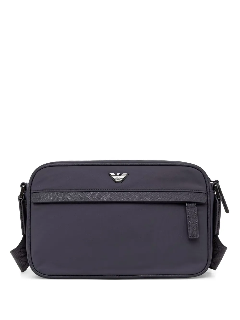 Emporio Armani logo-plaque messenger bag - Grigio