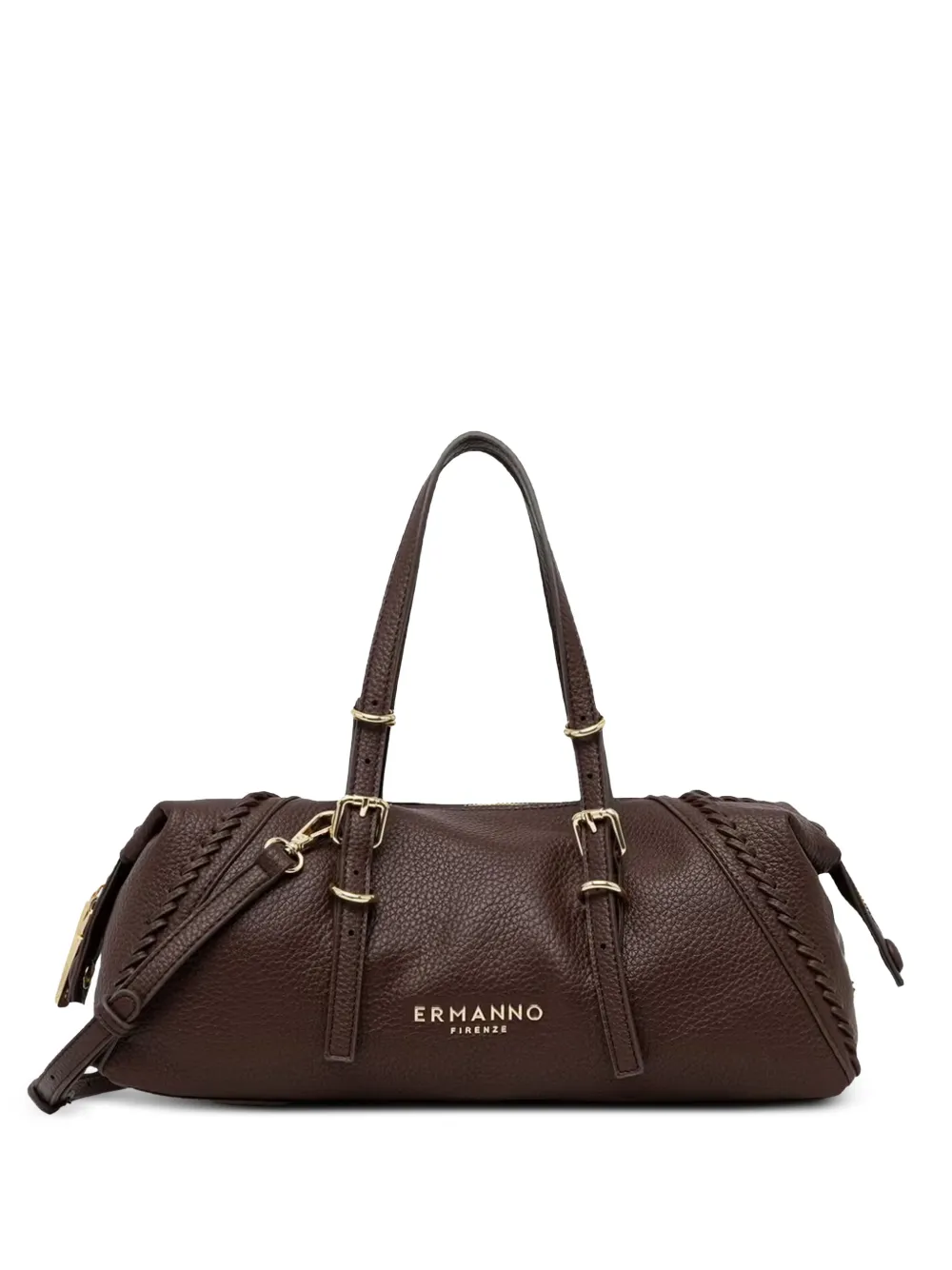 Ermanno Scervino braided-trim shoulder bag - Braun