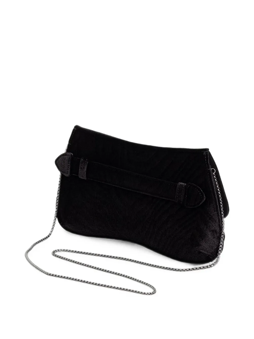Emporio Armani Crossbodytas met logo-plakkaat en kettingband Zwart