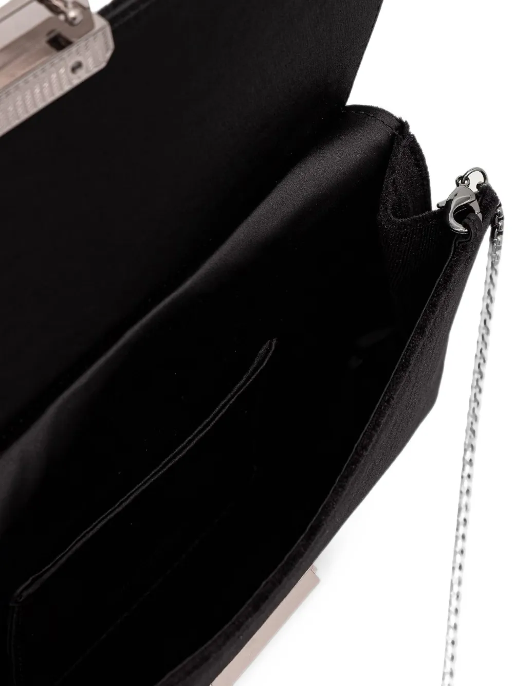 Emporio Armani Crossbodytas met logo-plakkaat en kettingband Zwart