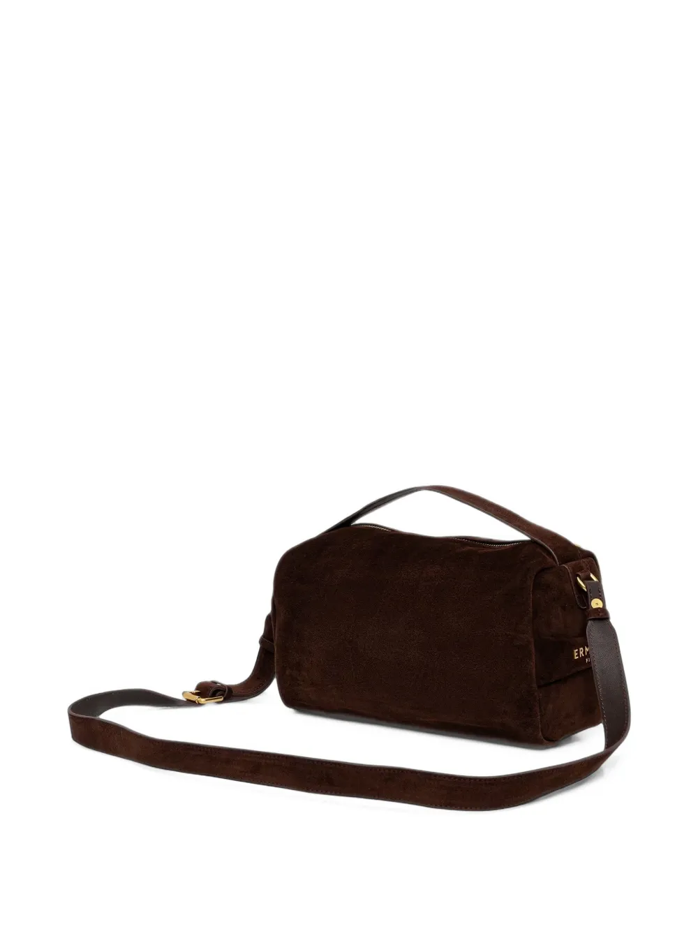 Ermanno Scervino suede shoulder bag - Braun