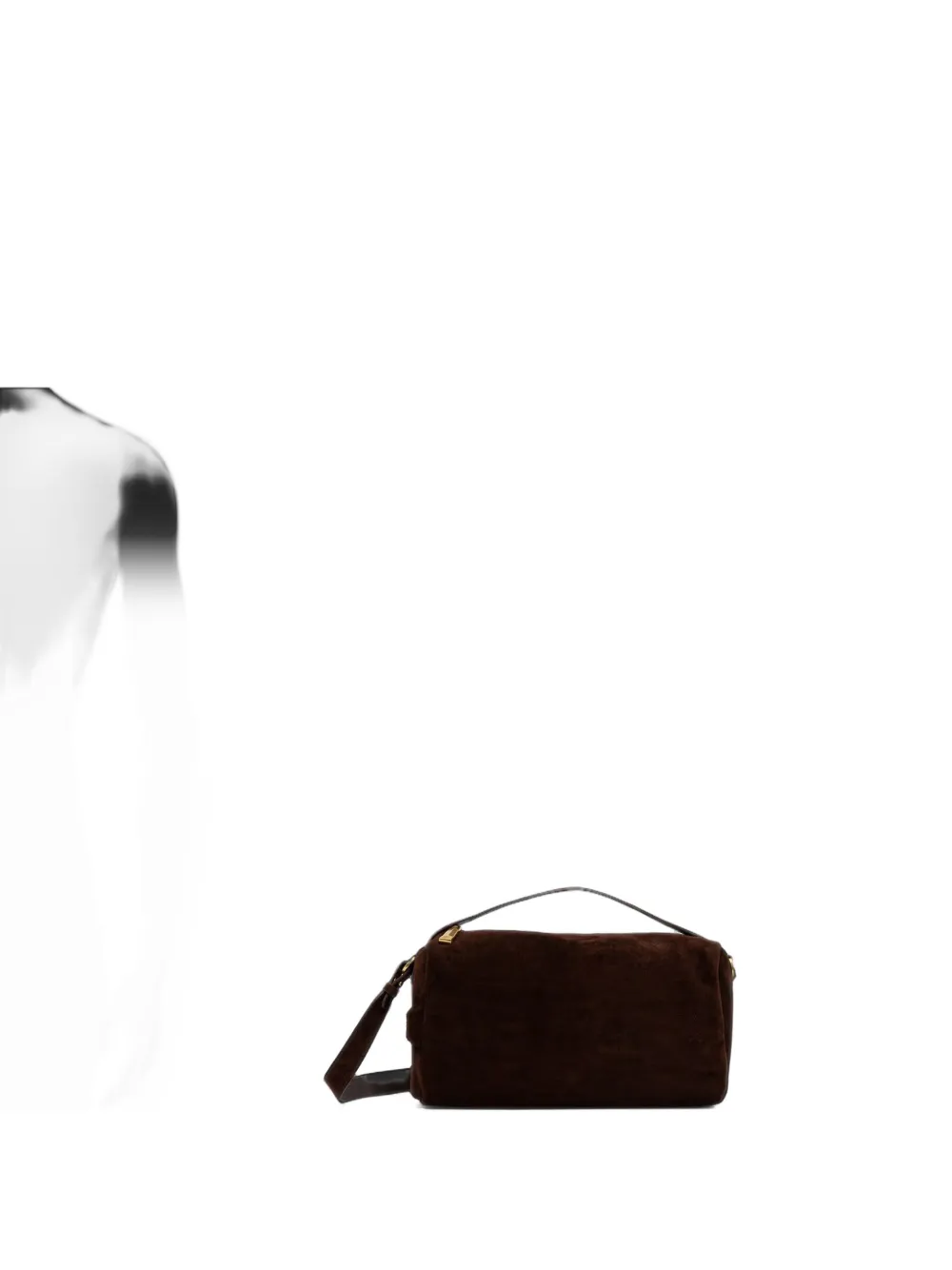 Ermanno Scervino suede shoulder bag - Braun