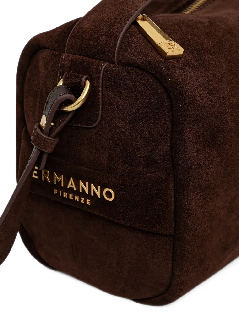 Ermanno Scervino suede tote bag Bruin