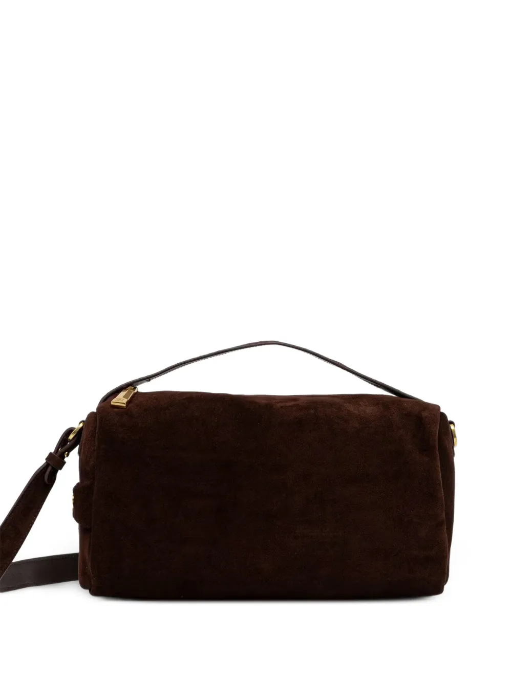 Ermanno Scervino suede shoulder bag - Brown