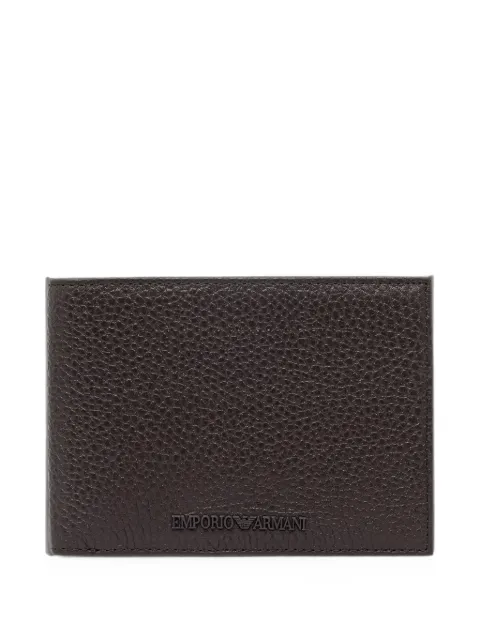 Emporio Armani grained leather wallet