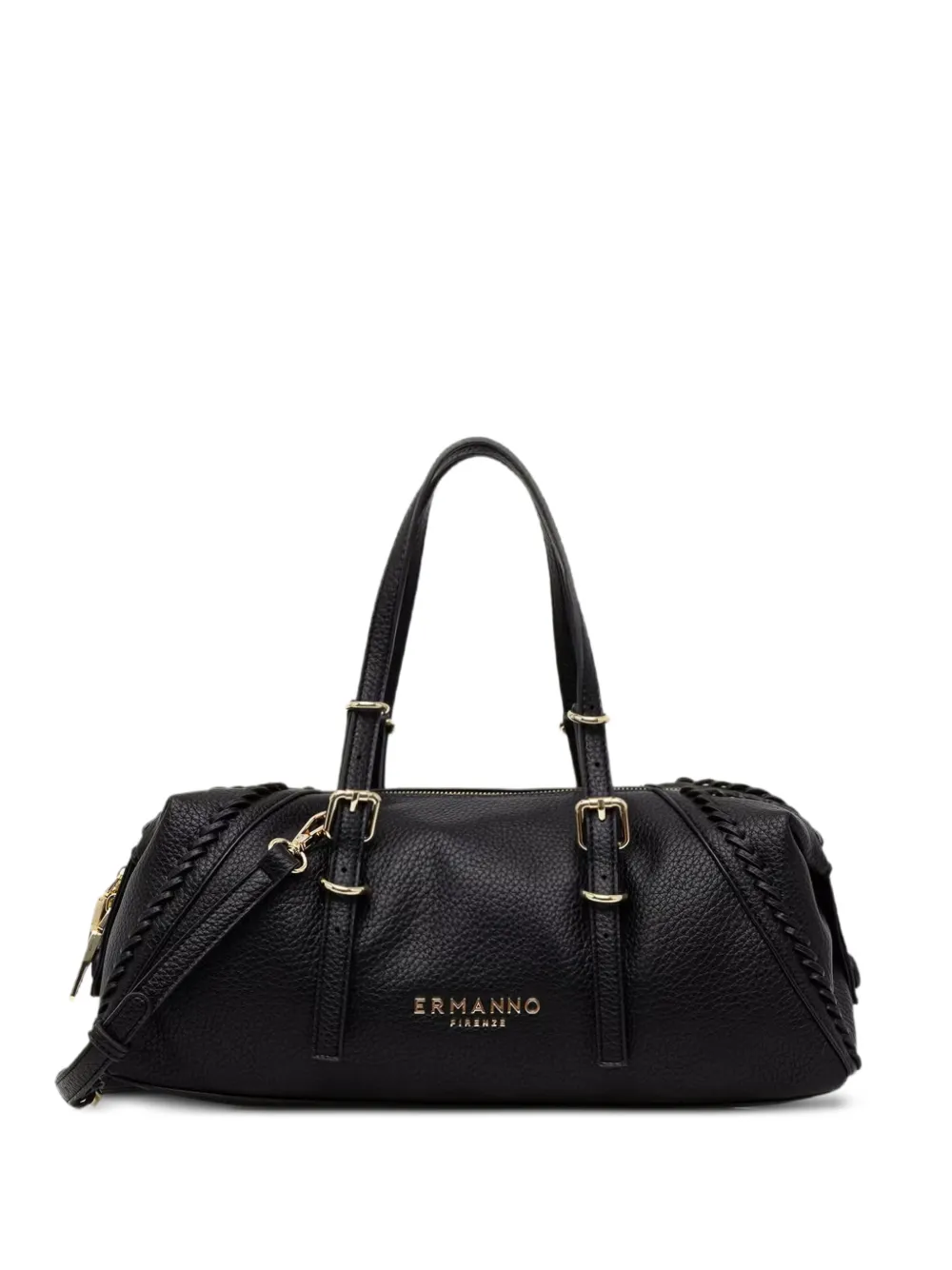 ERMANNO FIRENZE braided-trim buckle-detail tote bag