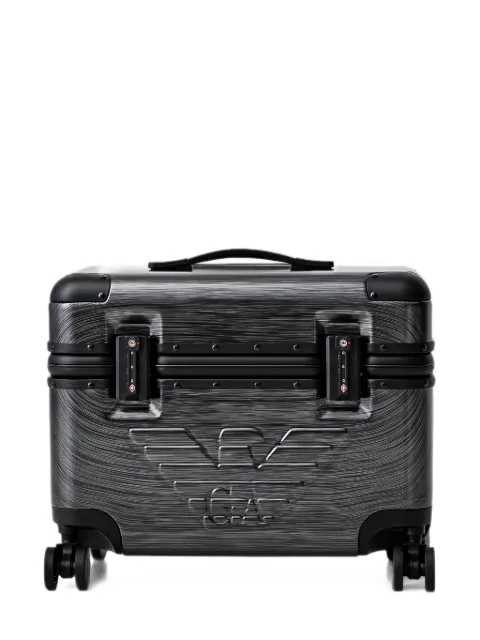 Emporio Armani luggage trolley with handle and wheels