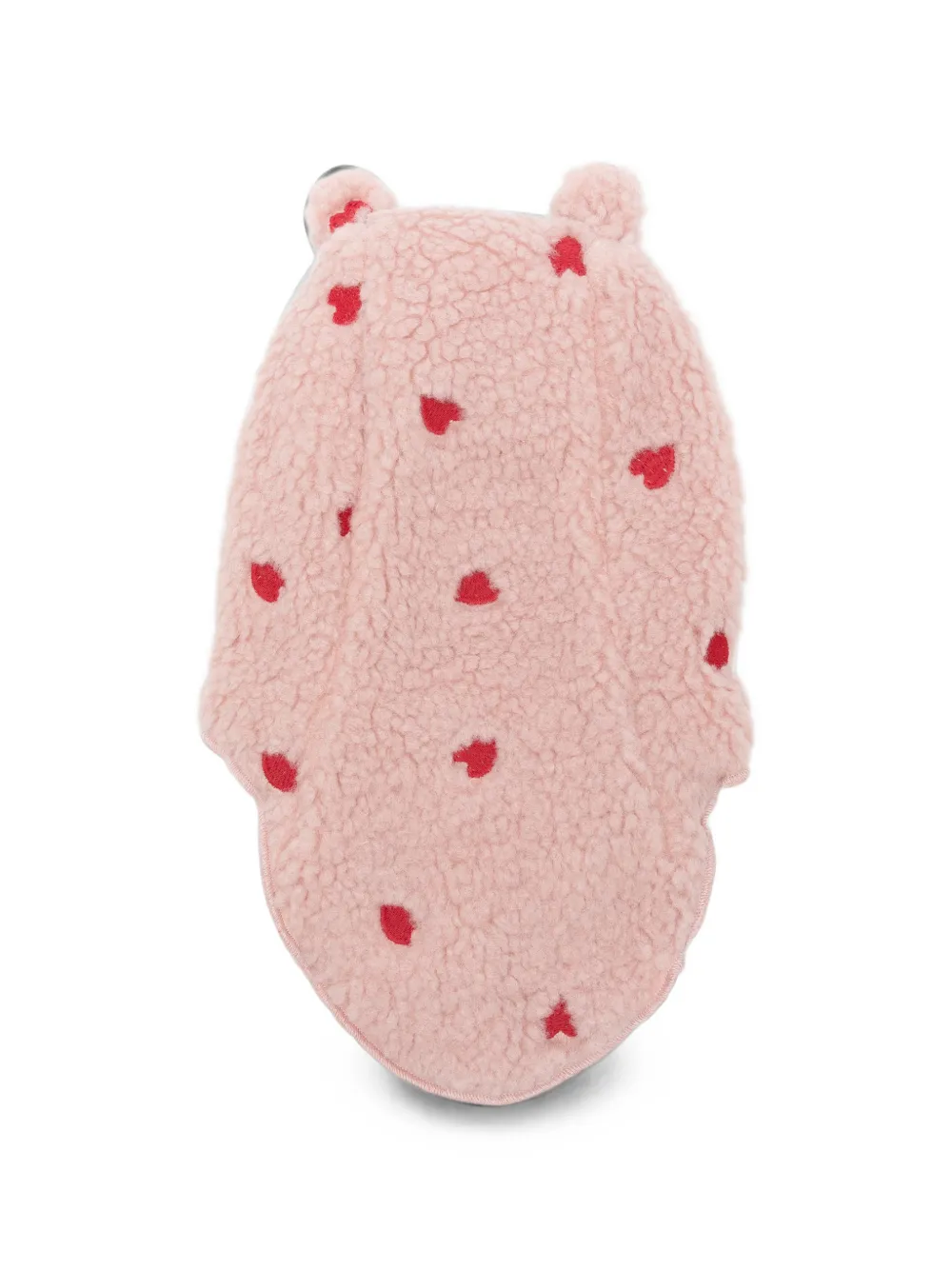 Molo Kay fleece bivakmuts met geborduurd hart Roze
