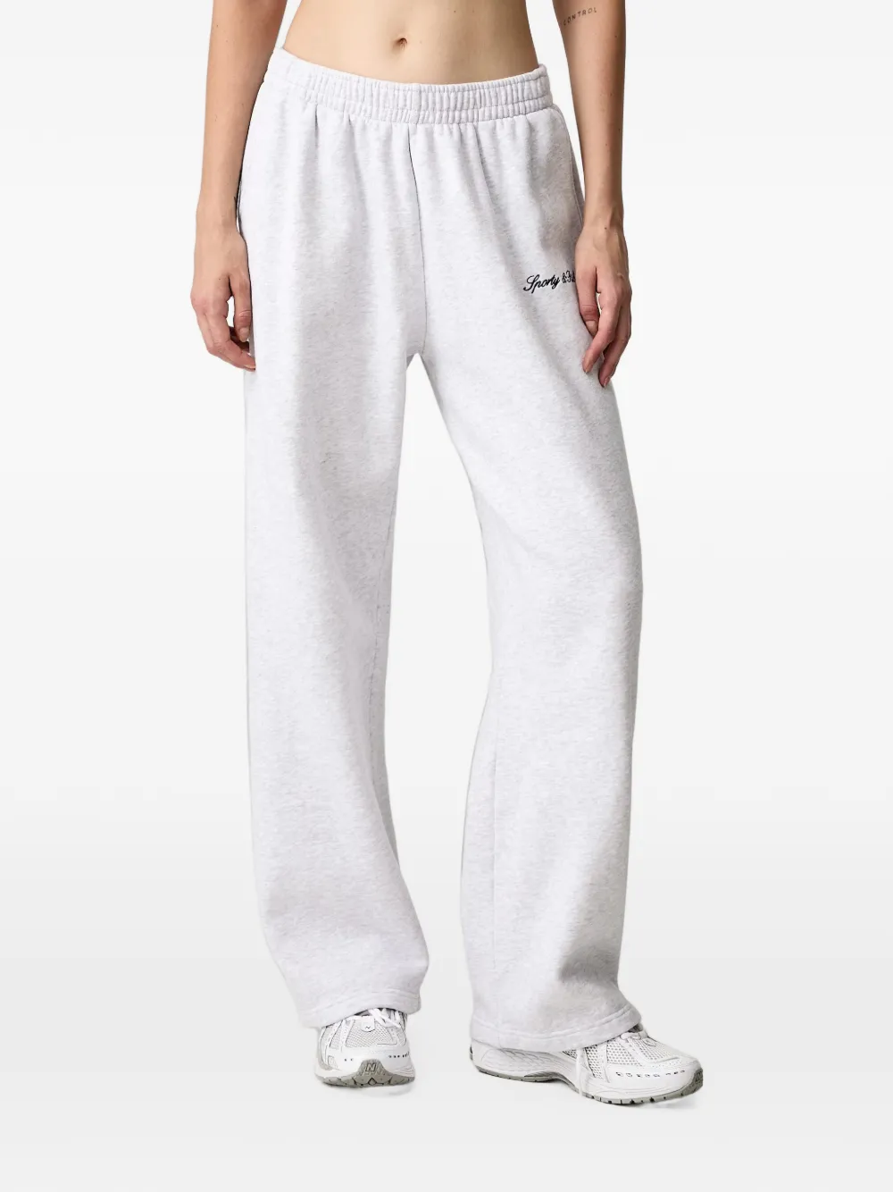 Sporty & Rich Signature logo-embroidered track pants · M