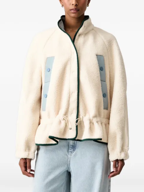Stine Goya ruffle-trim fleece jacket