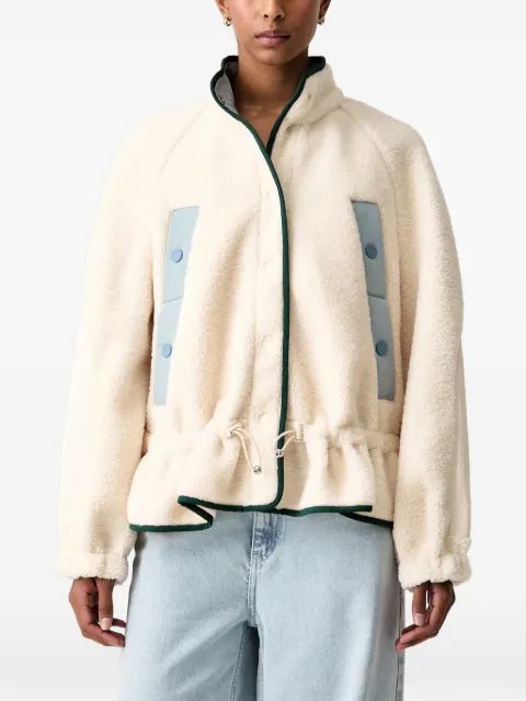 Stine Goya ruffle-trim fleece jacket