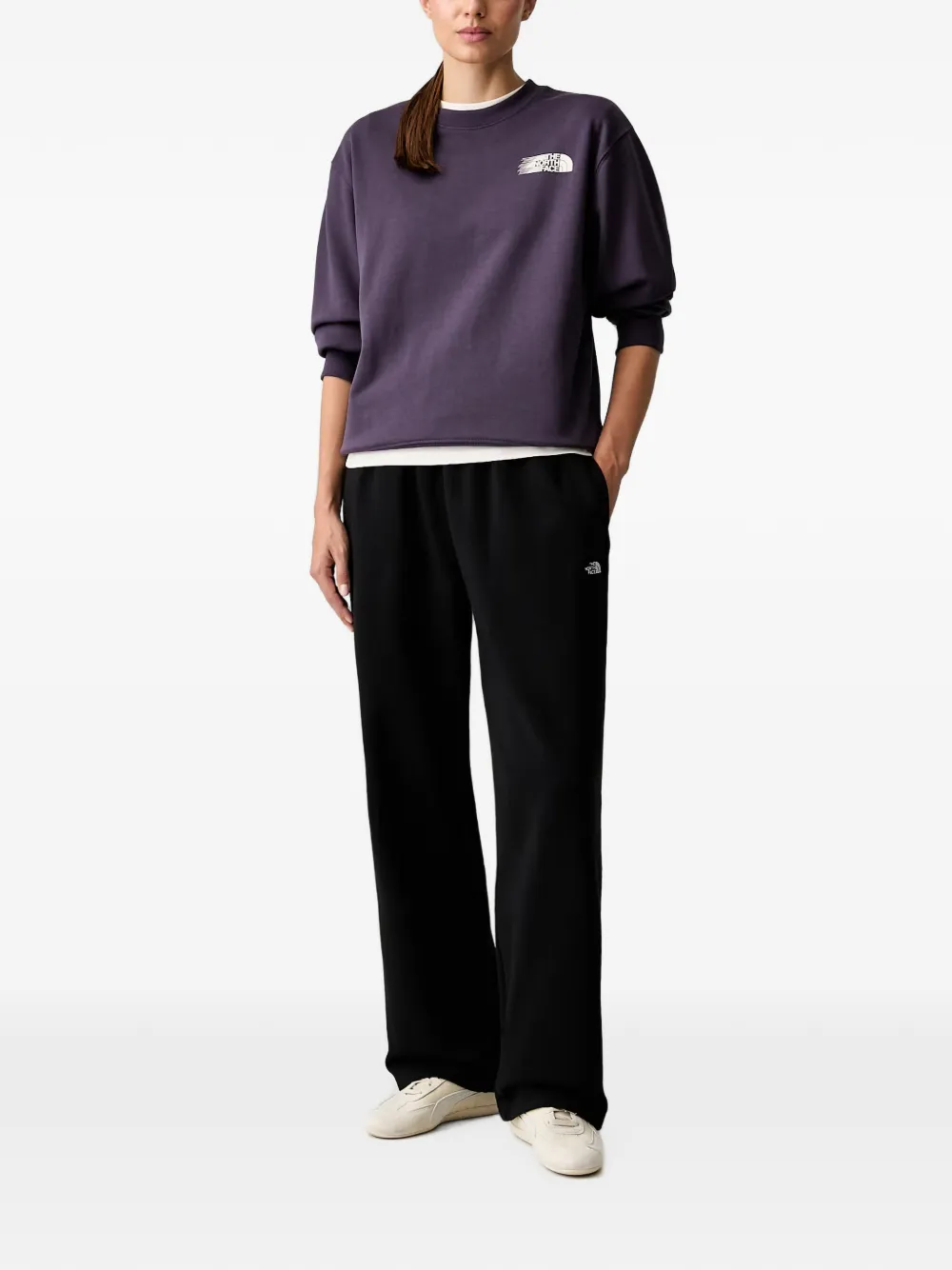 The North Face Retro Trail sweater met logoprint Paars