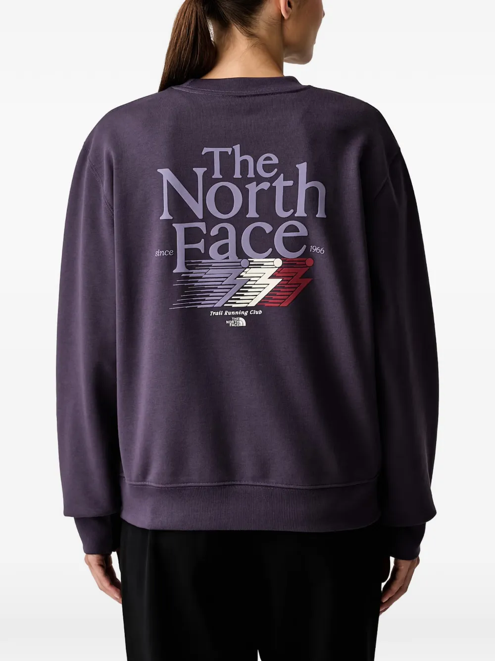 The North Face Retro Trail sweater met logoprint Paars