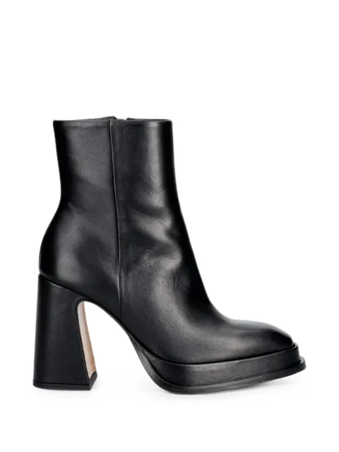 Souliers Martinez Chueca platform square-toe ankle boots