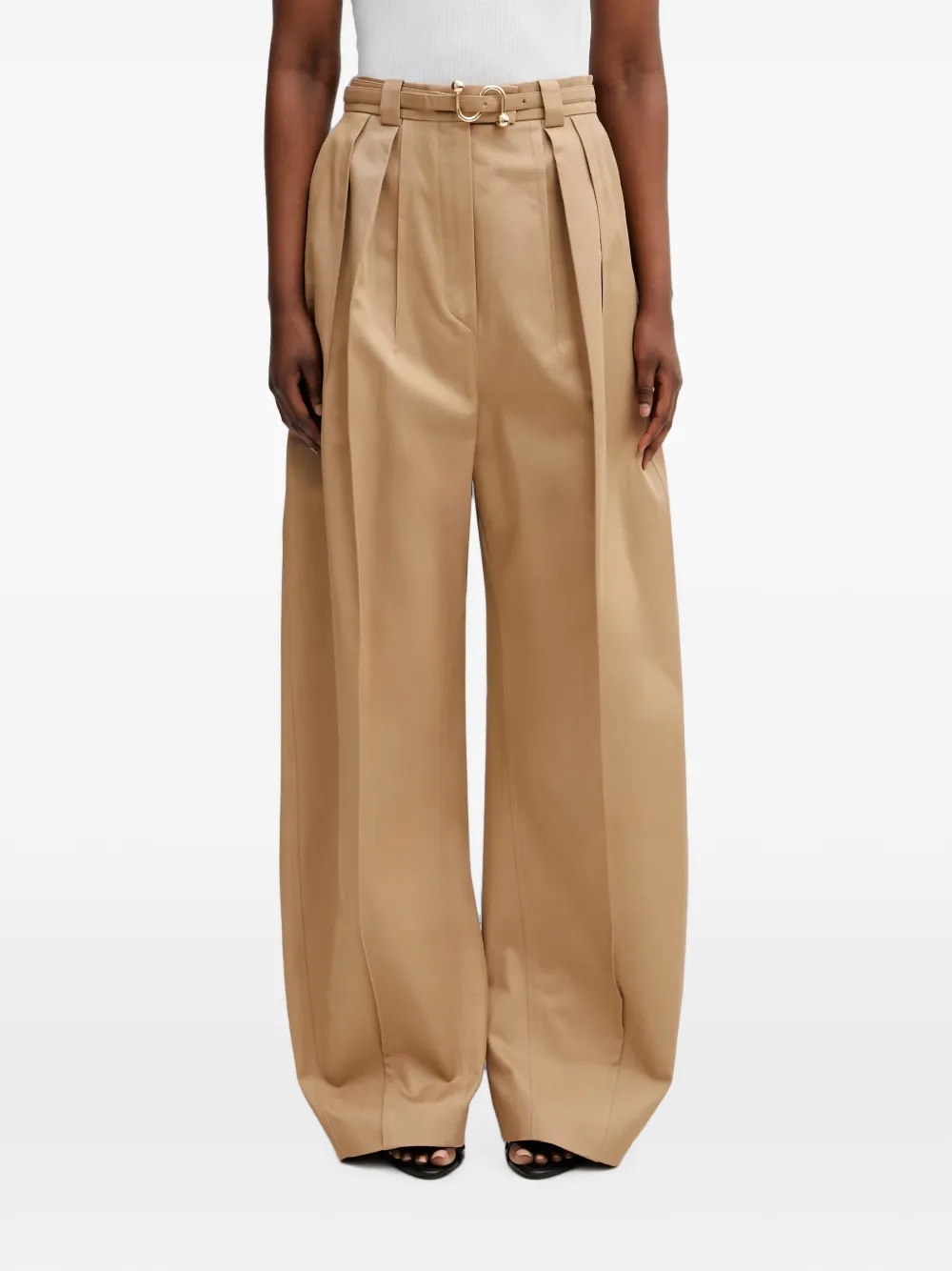 Sportmax belted pleated trousers · 38