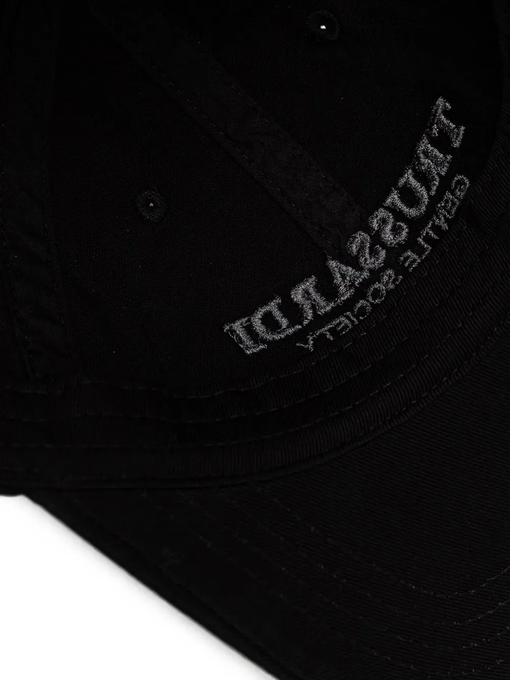 Trussardi Honkbalpet met geborduurd logo Zwart
