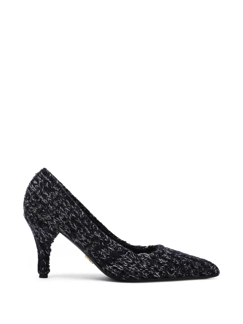 Prada marl-knit pumps - Blu