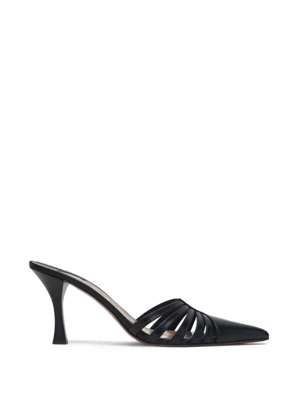 Paris Texas Nadia goat skin mules - Black