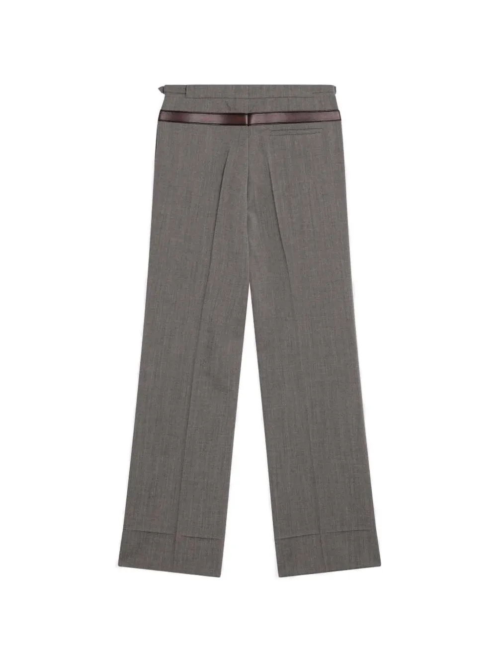 Prada belted wide-leg trousers Grijs