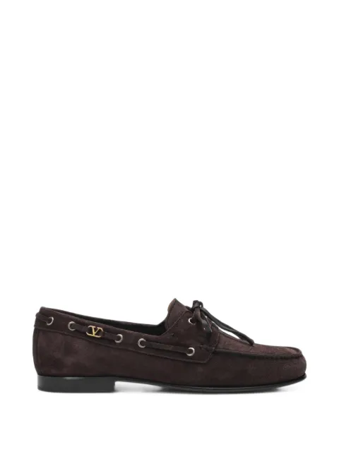 Valentino Garavani VLogo Signature suede boat shoes