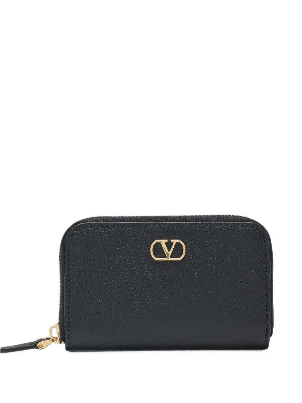 Valentino Garavani VLogo Signature leather wallet - Nero