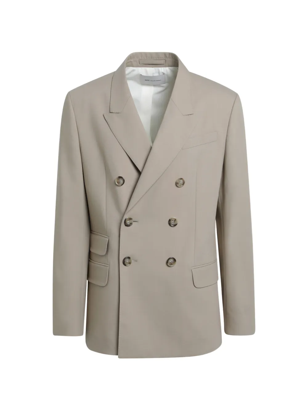 AMI Paris double-breasted blazer - Toni neutri
