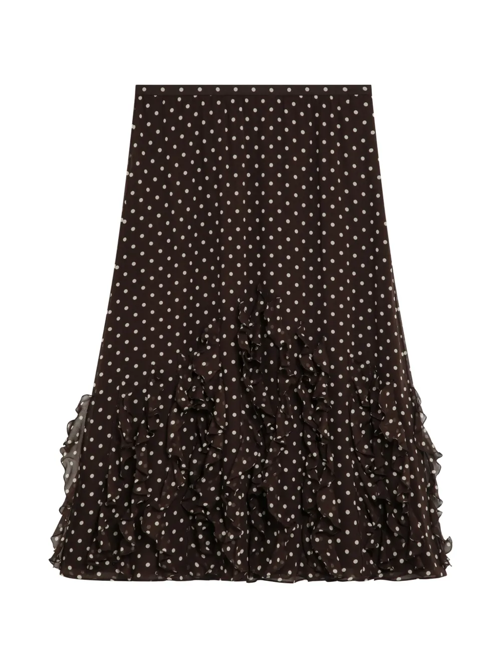 Valentino Garavani polka-dot ruffled skirt · 40