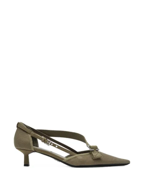Prada buckle-detail pointed-toe pumps