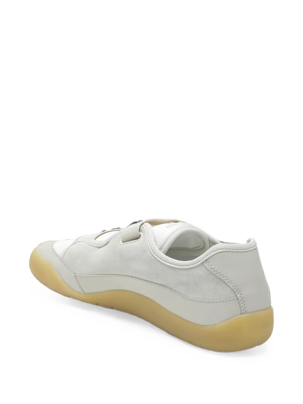 Prada Speedrock leren sneakers met mesh Beige