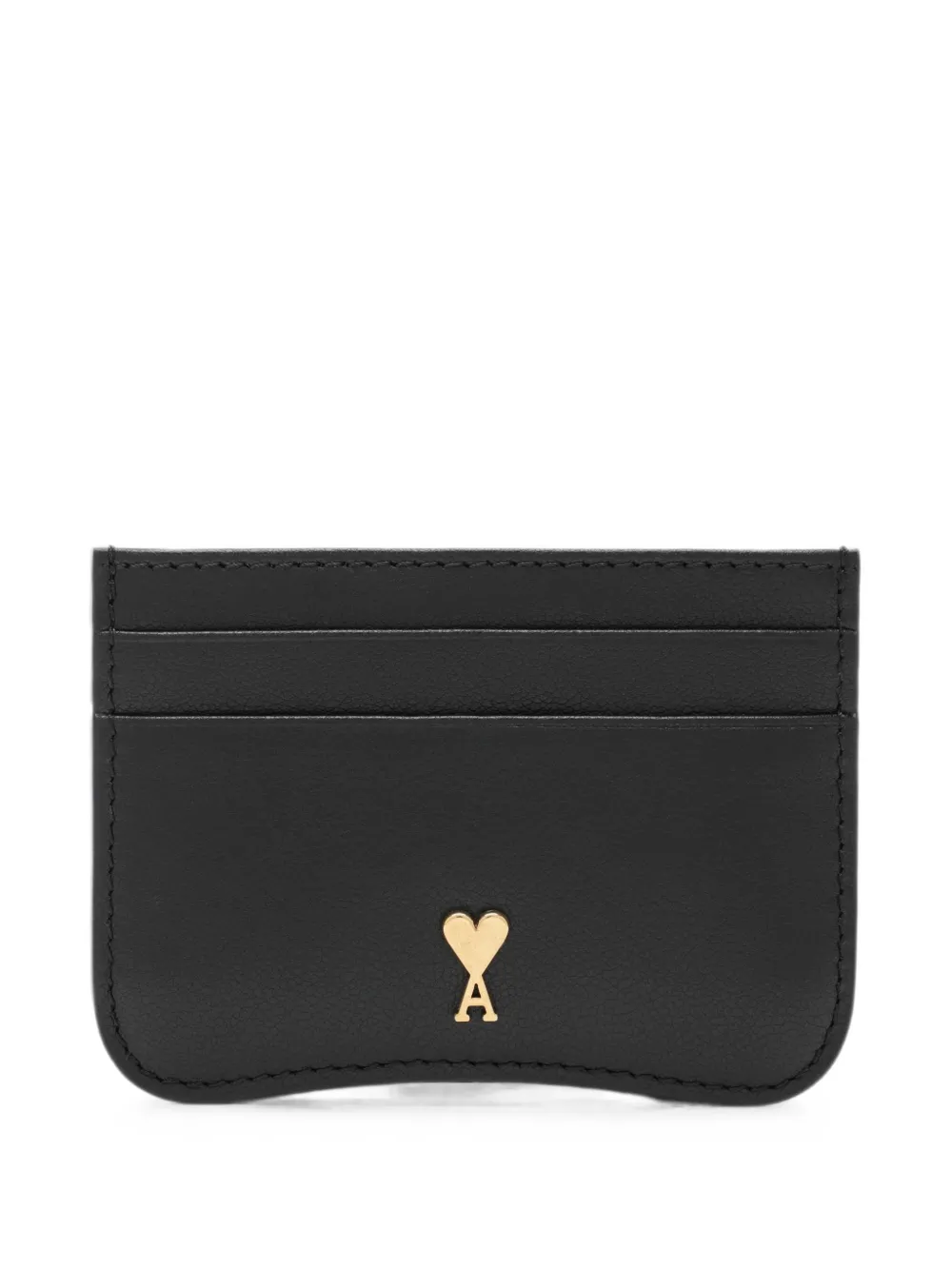 AMI Paris Ami de Coeur leather card holder · One Size