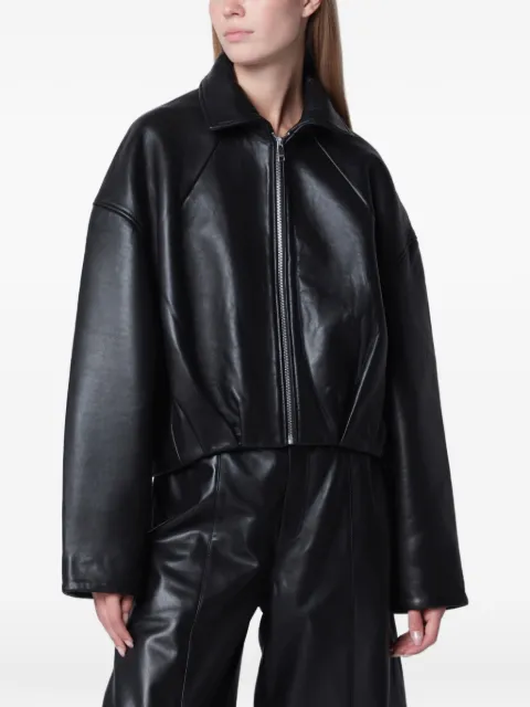ROTATE BIRGER CHRISTENSEN collared boxy jacket black