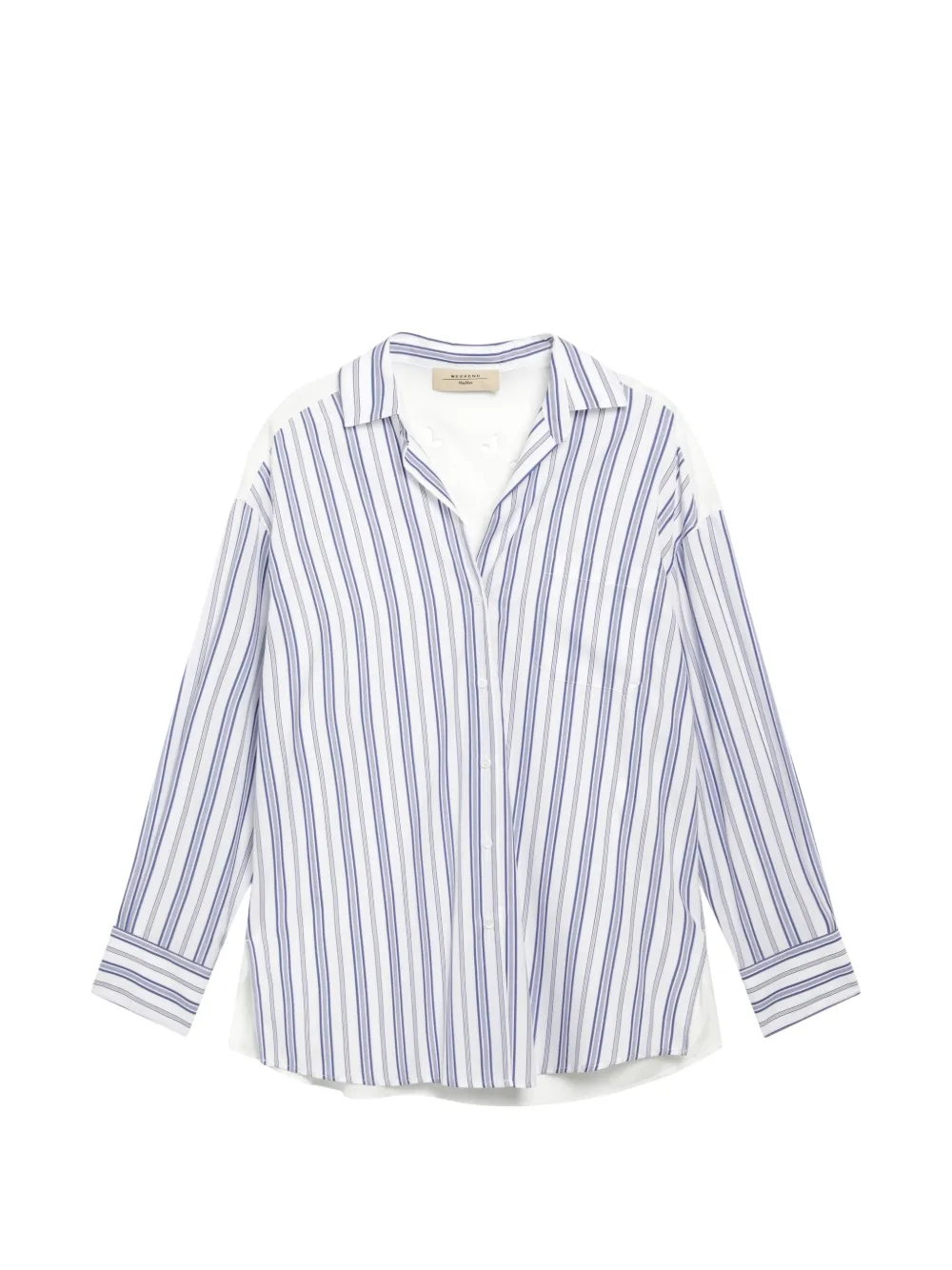 Weekend Max Mara embroidered striped cotton shirt