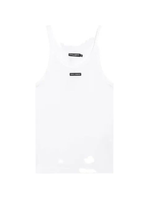Dolce & Gabbana cotton tank top with print