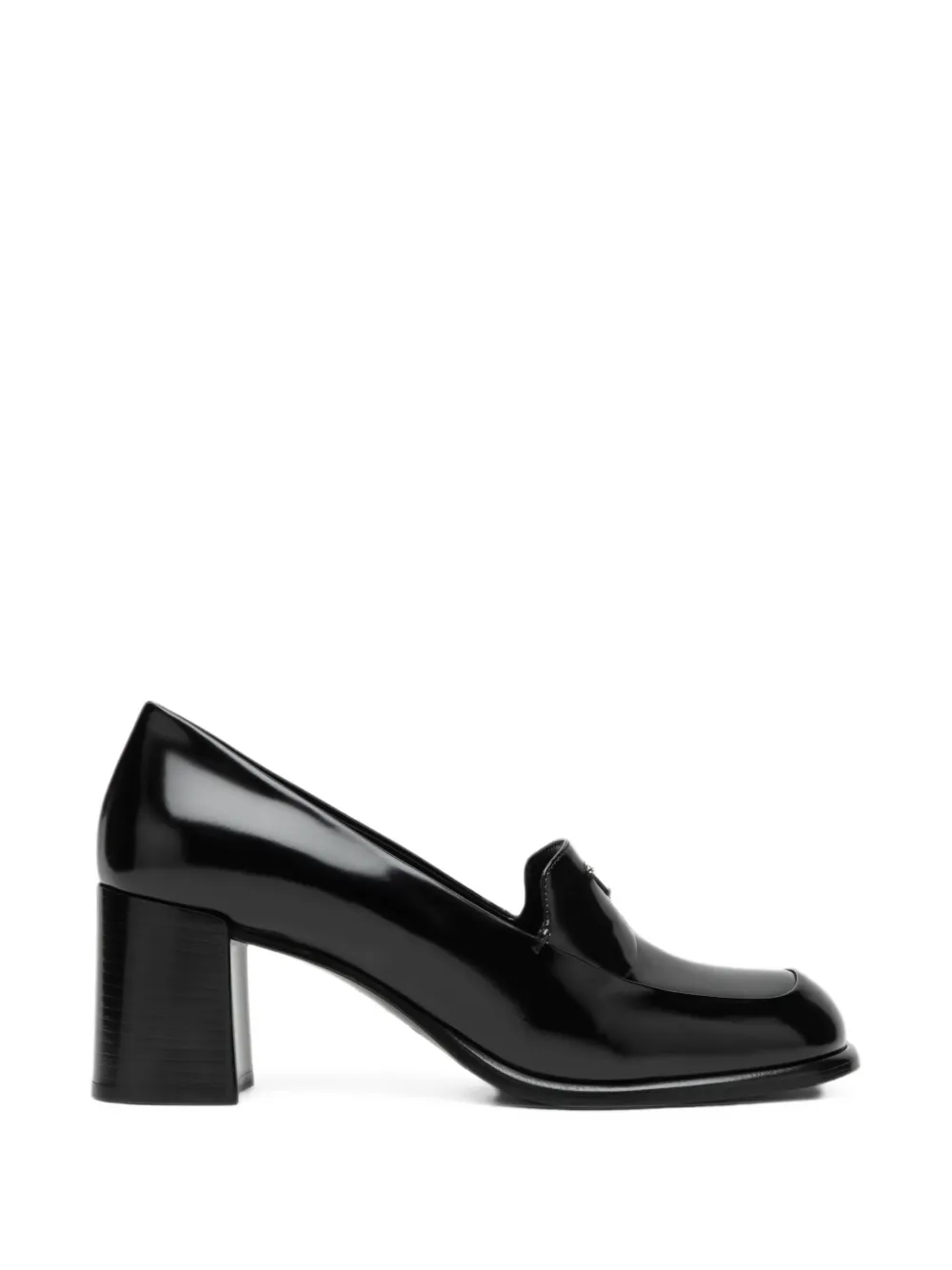 Prada brushed leather loafers - Nero