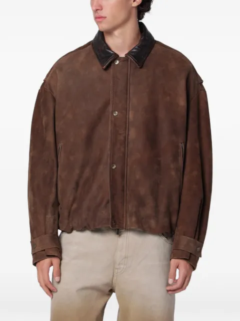 Salvatore Santoro veste oversize en cuir ovin
