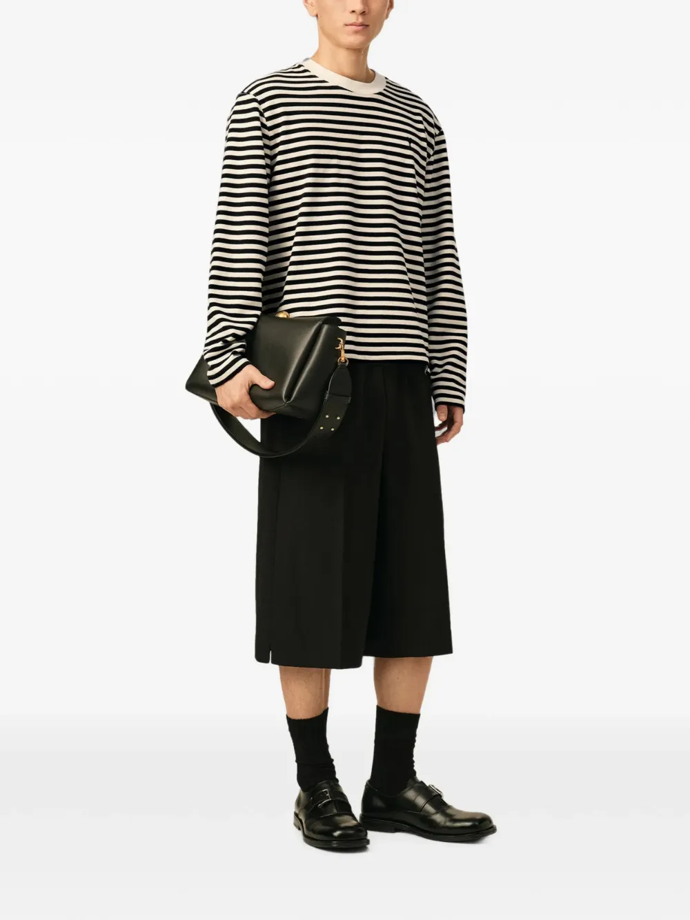 AMI Paris Mariniere katoenen T-shirt met Ami de Coeur Zwart
