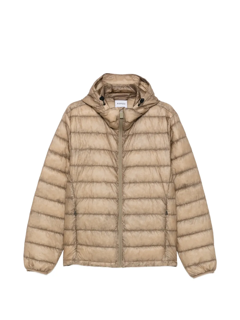 ASPESI Nelson quilted hooded jacket - Toni neutri