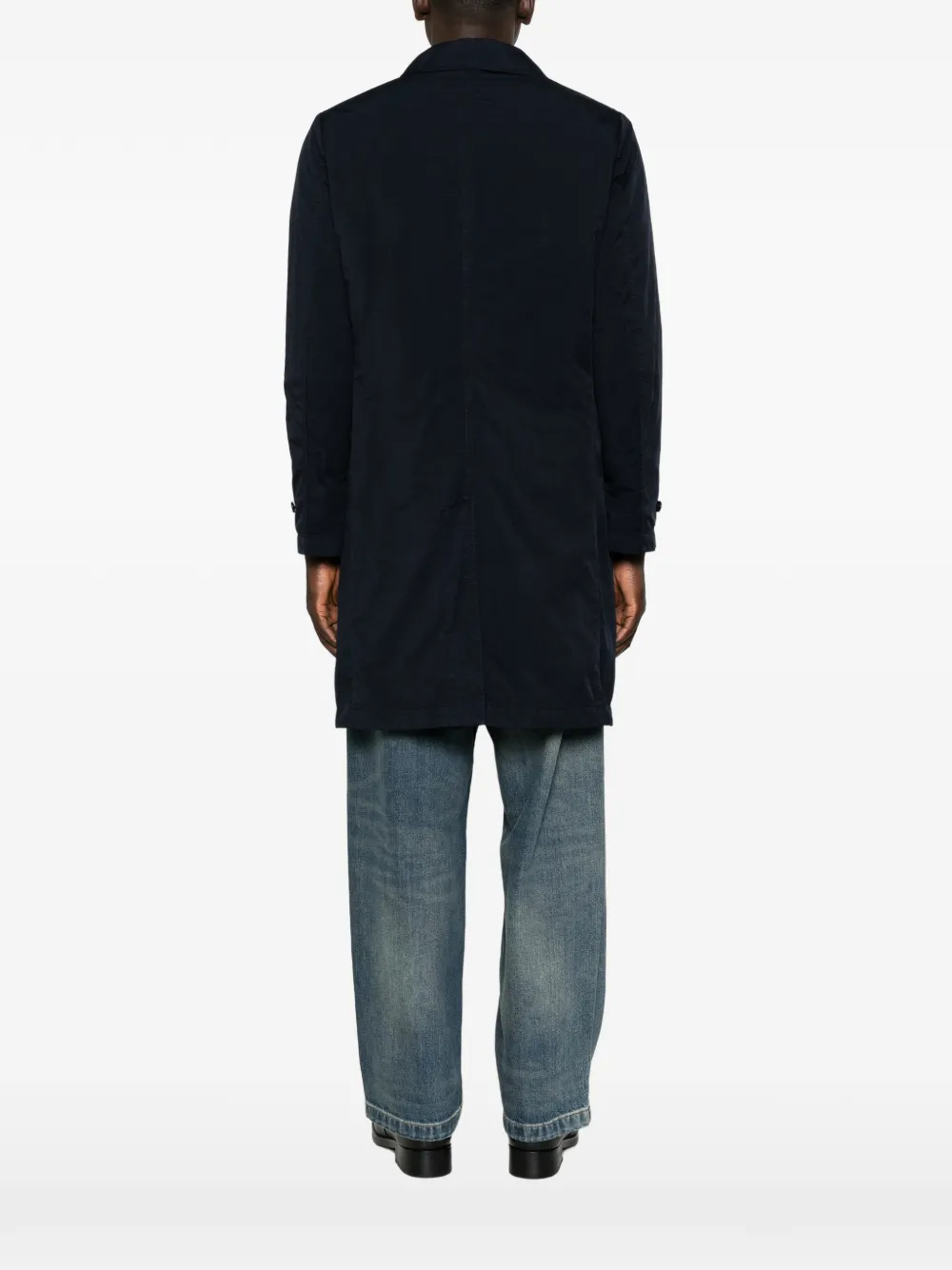 ASPESI Vodka button-front coat Blauw