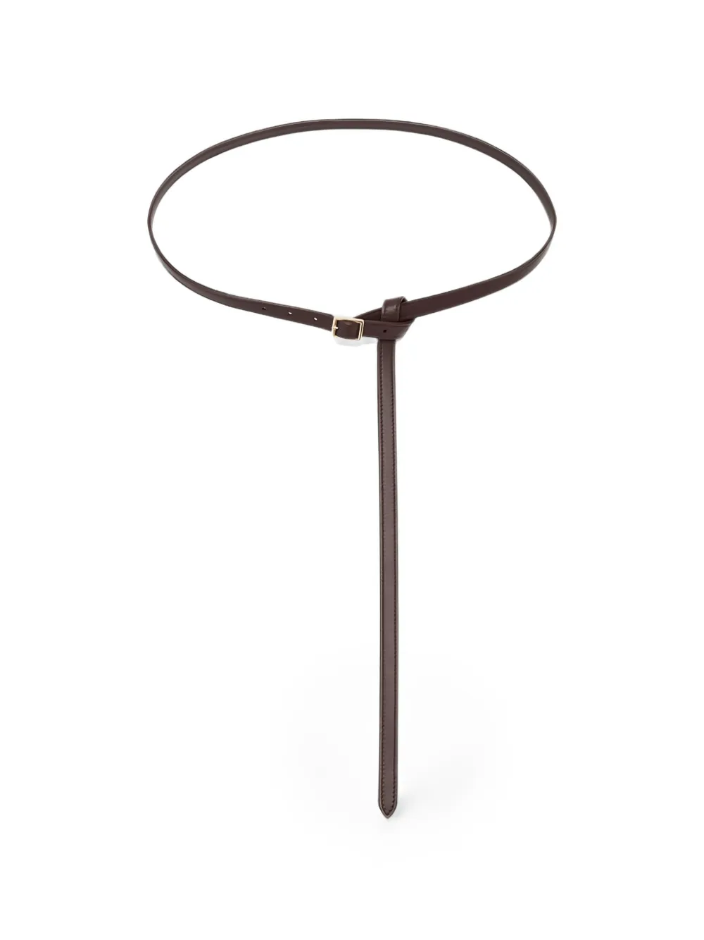 Plan C Buckle-fastening Leather Belt In Brown