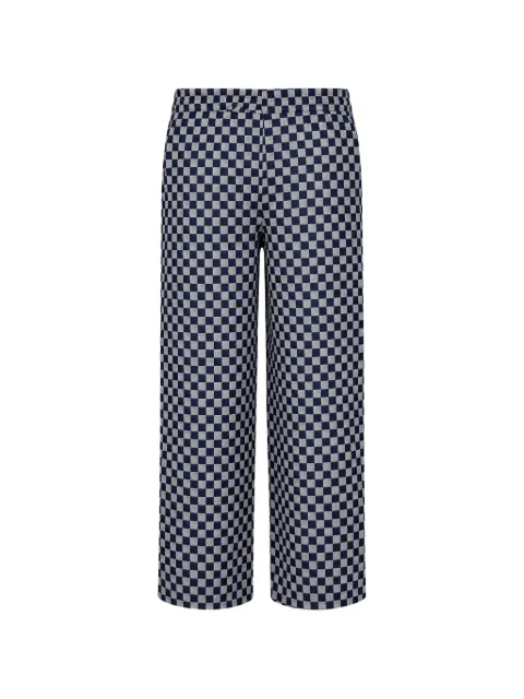 MSGM Kids checkerboard-print jeans