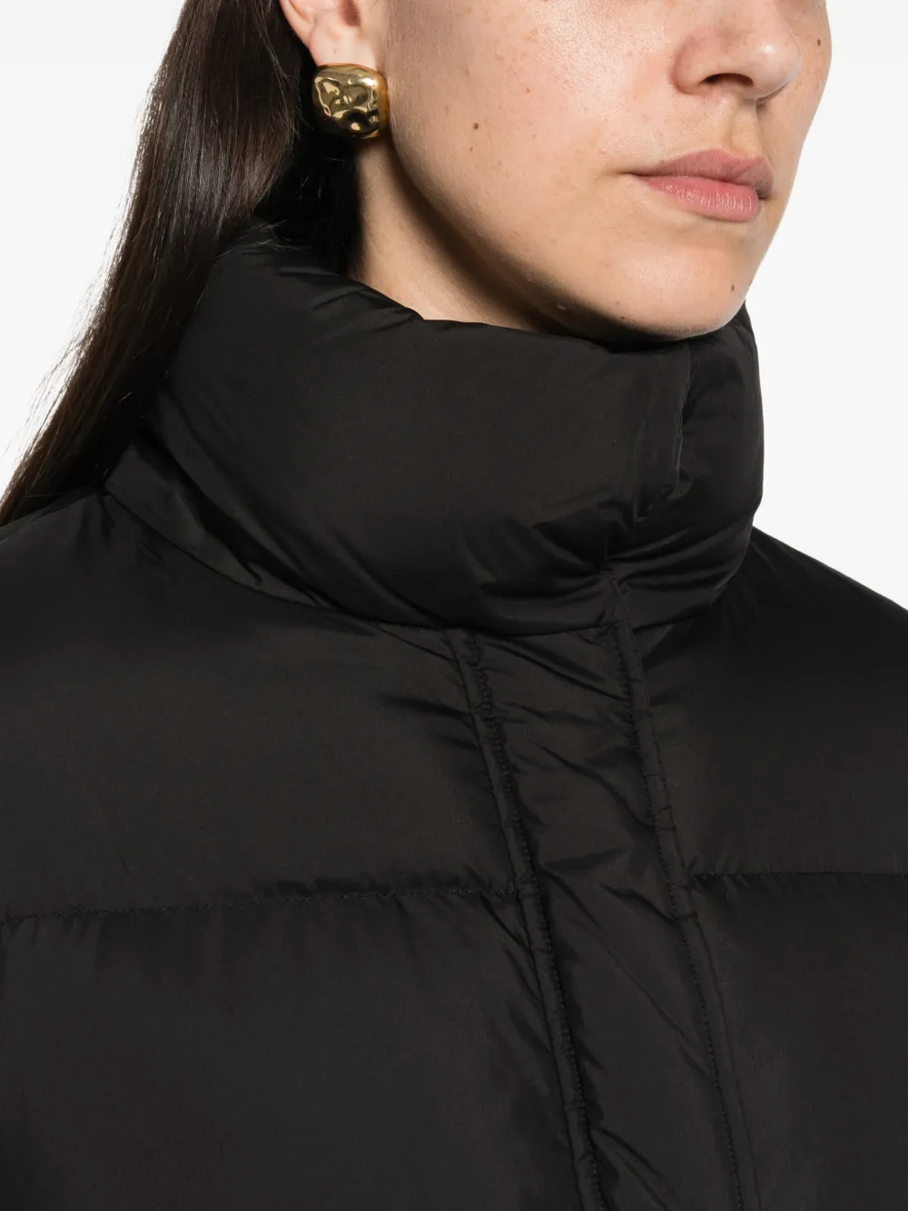 Max Mara Gewatteerd donsjack Zwart