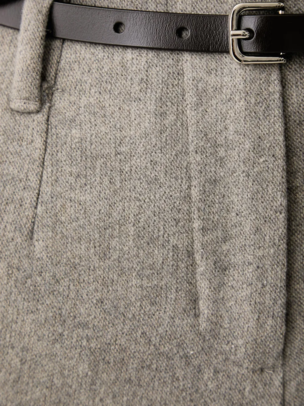Eleh High-waist broek met ritssluiting Grijs