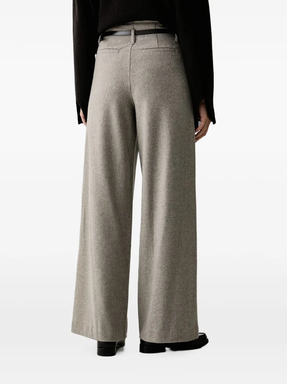Eleh High-waist broek met ritssluiting Grijs
