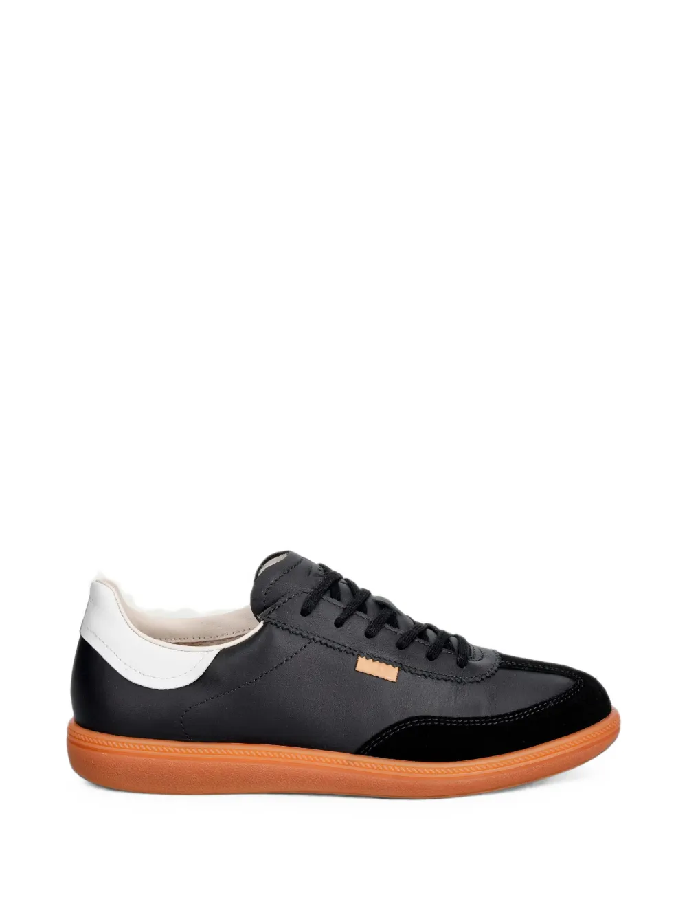 Ecco Soft 11 Leather Low-top Sneakers In Black