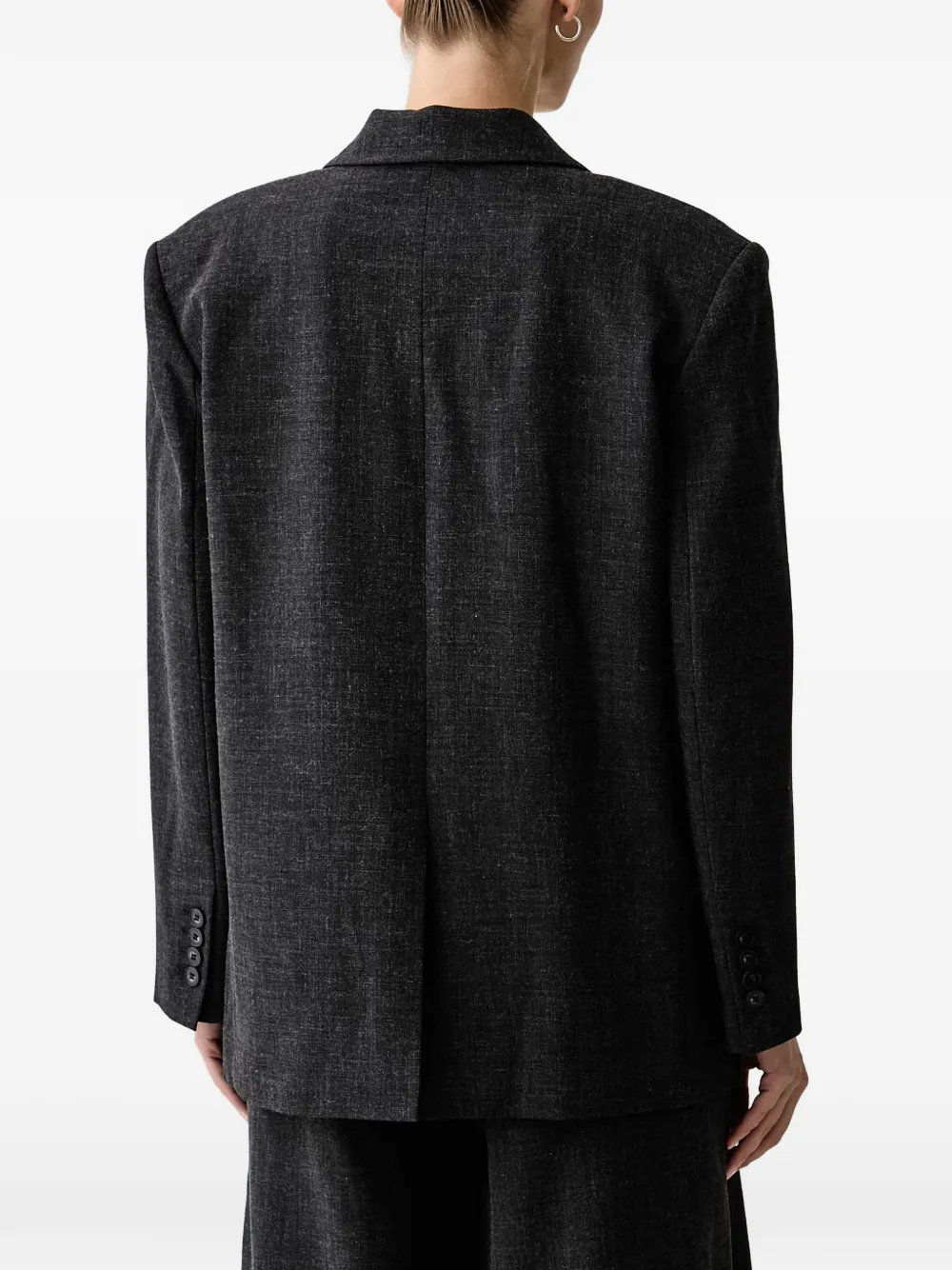 Eleh Marella blazer met enkele rij knopen Grijs