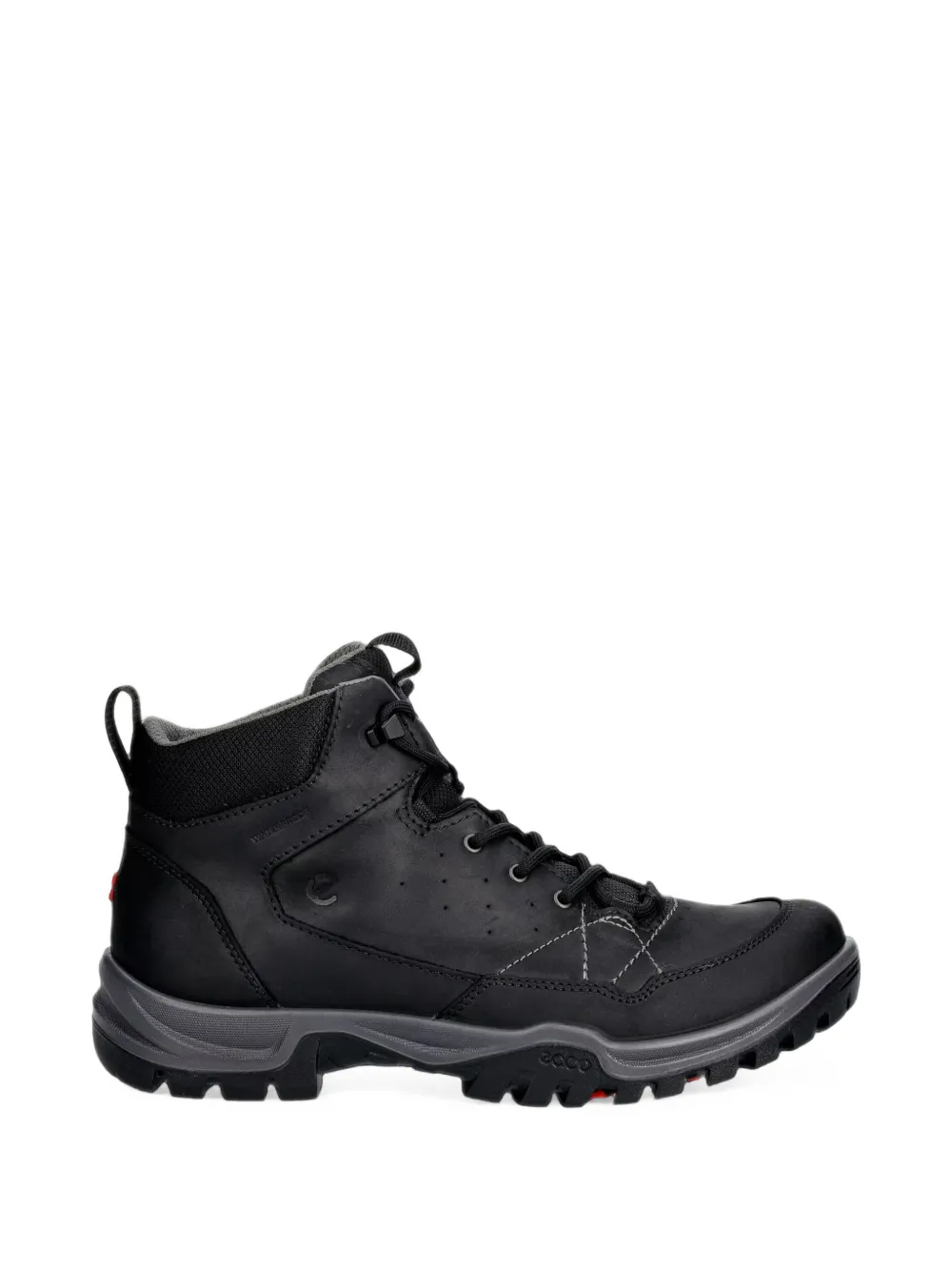 Ecco Lace-up Leather Boots In Black