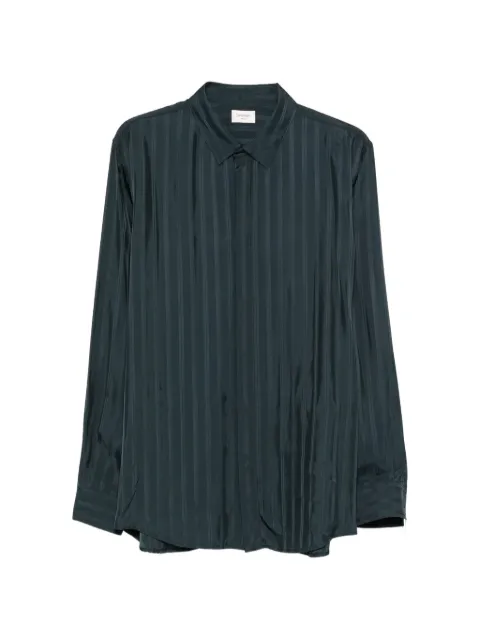 Saint Laurent striped long-sleeve shirt