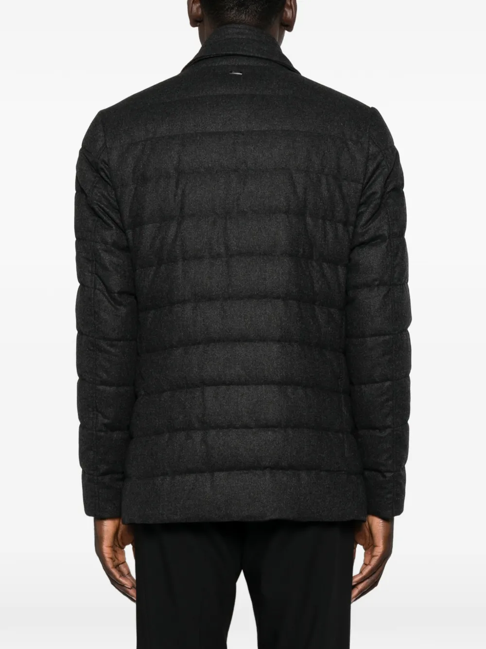 Herno quilted button-up jacket Grijs