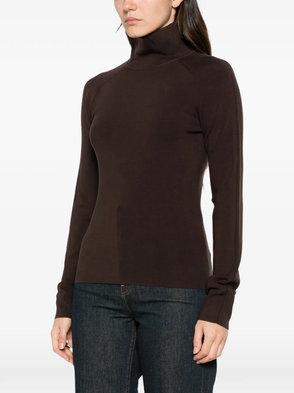 JOSEPH Lola top met col Bruin